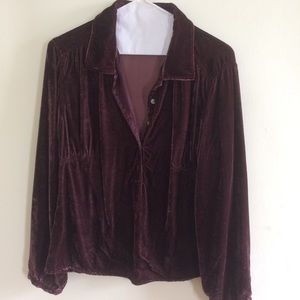 J Jill blouse. Velvet. Beautiful drape